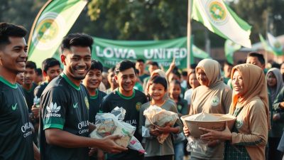 Dewa United Banten kegiatan sosial