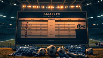 Jadwal Pertandingan Galaxy FC Jadwal Pertandingan Galaxy FC