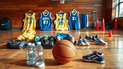 perlengkapan tim basket perlengkapan tim basket