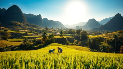 pemandangan alam Laos